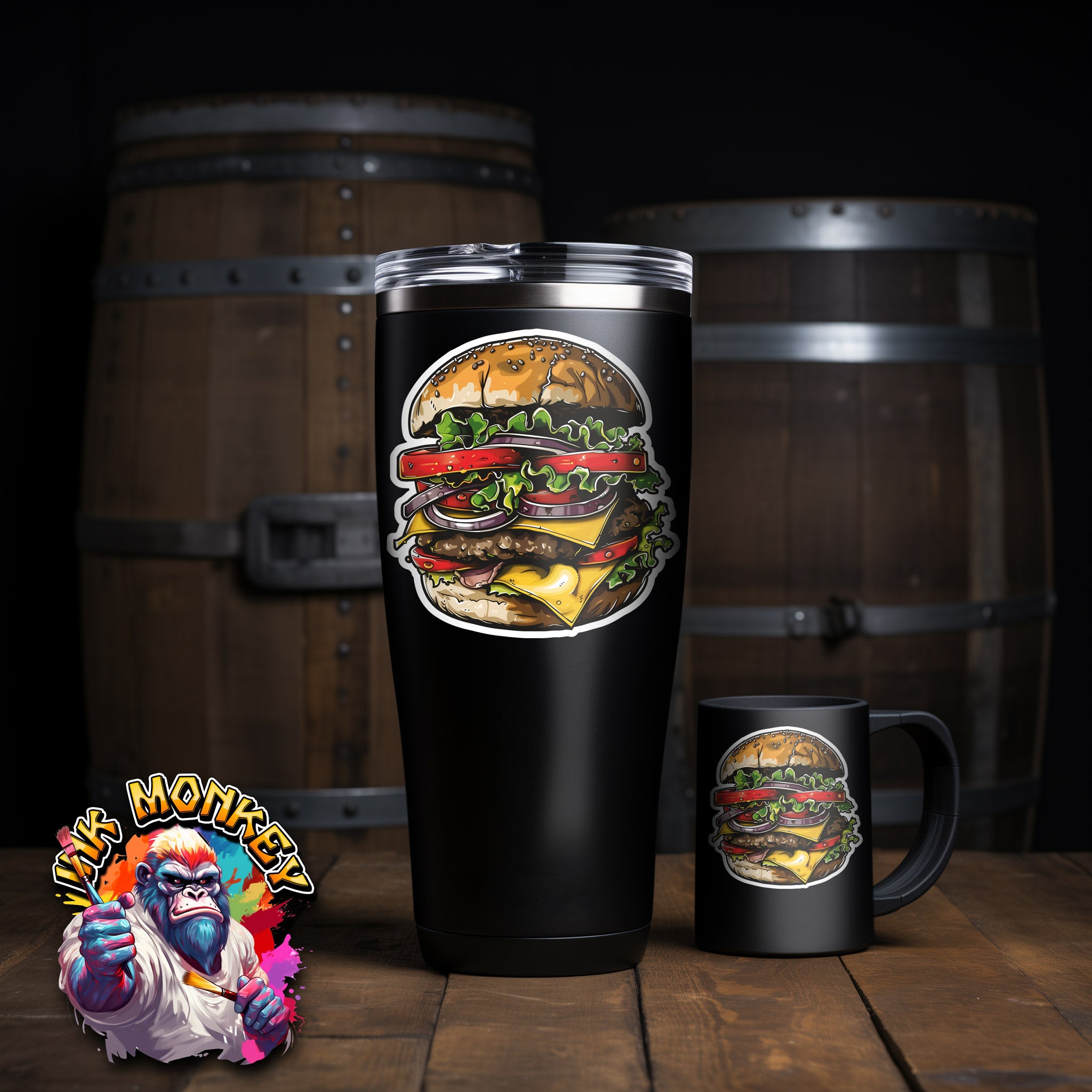 Burger - Decal - Customizable