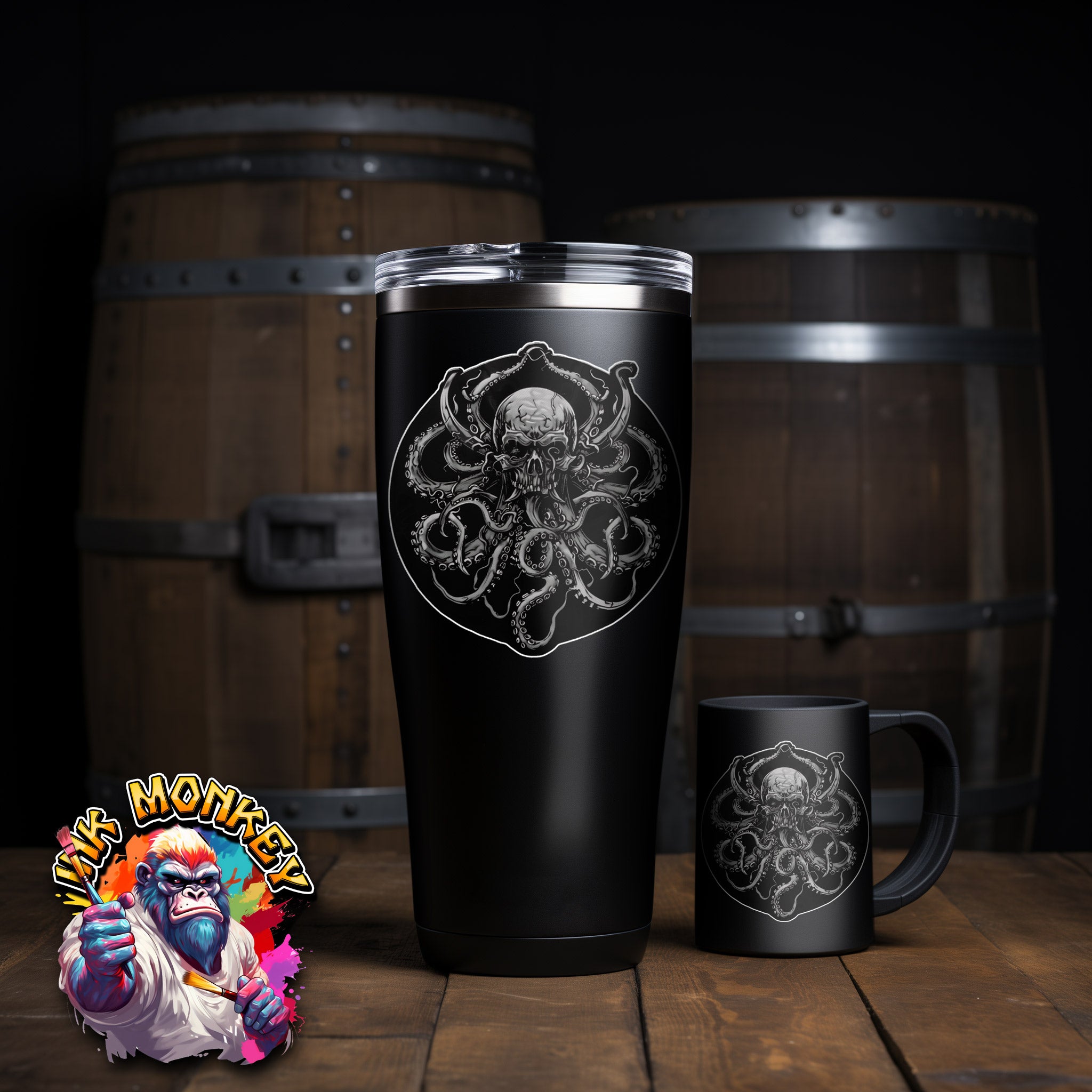 Kraken Skull - Decal