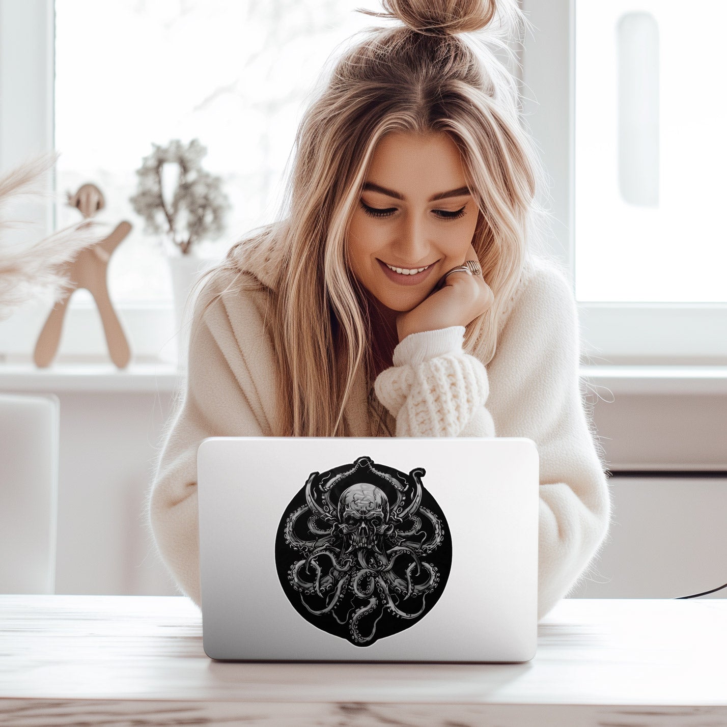 Kraken Skull - Decal